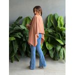 Blusa Capa Manga Longa BEGE ESCURO