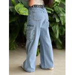 Calça Wide Legg Cargo Nexxo LAVAGEM CLARA 