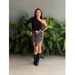 Saia Jeans Curta Mel JEANS ACINZENTADO