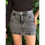 Saia Jeans Curta Mel JEANS ACINZENTADO