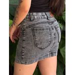 Saia Jeans Curta Mel JEANS ACINZENTADO