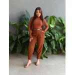 Blusa Jade em Tricot Gola Alta Cacharrel TERRACOTA