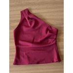 Blusa Nula Manga em Alfaiataria VINHO