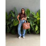 T-shirt Lisa sem Estampa MARROM