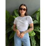 T-shirt Lisa sem Estampa BRANCO