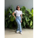 T-shirt Lisa sem Estampa BRANCO