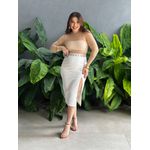 Saia Midi Ponto Roma OFF WHITE