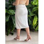 Saia Midi Ponto Roma OFF WHITE