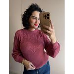 Blusa em Tricot Monique ROSA QUEIMADO