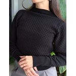 Tricot Nara Manga Longa PRETO