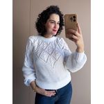 Blusa em Tricot Monique OFF WHITE