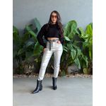 Calça Skinny Resinada PRATA