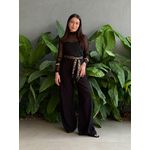 Blusa Segunda Pele em Tule PRETO