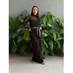 Blusa Segunda Pele em Tule PRETO
