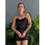 Vestido Corselet em Cirré PRETO