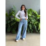 Blusa Segunda Pele Gola Alta em Tricot BRANCO