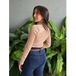Segunda Pele em Malha Ribana BEGE