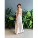 Vestido Longo Nicole BEGE CLARO