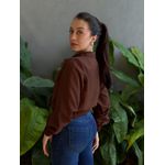 Jaqueta Luna em Viscose Sarjada MARROM