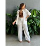 Conjunto Cecilia Camisa e Calça OFF WHITE