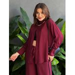 Conjunto Cecilia Camisa e Calça VINHO