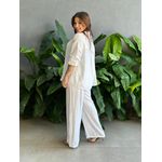 Conjunto Cecilia Camisa e Calça OFF WHITE
