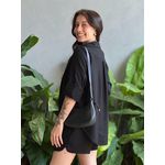 Conjunto Marta Camisa e Shorts em Linho PRETO