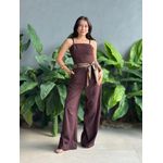 Calça Pantalona Franciele MARROM