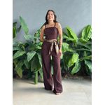 Calça Pantalona Franciele MARROM