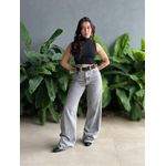 Calça Jeans Wide Legg Nexxo Estonada 10 JEANS ACINZENTADO