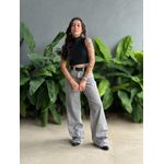 Calça Jeans Wide Legg Nexxo Estonada 10 JEANS ACINZENTADO