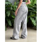 Calça Jeans Wide Legg Nexxo Estonada 10 JEANS ACINZENTADO