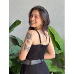 Cropped Liocel Lira Alças Finas PRETO