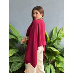 Blusa Capa Manga Longa VINHO