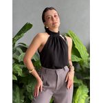 Blusa Marjorie em Crepe PRETO