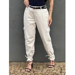 Calça Cargo Carmen em Sarja 1981 CRU