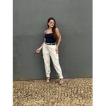 Calça Cargo Carmen em Sarja 1981 CRU