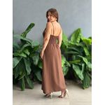 Vestido Midi Jhenifer MARROM CLARO