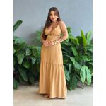 Vestido Longo Nicole CAPUCCINO