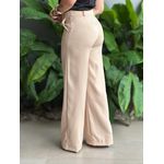 Calça Pantalona Laila em Alfaiataria BEGE CLARO