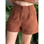 Shorts Alfaiataria Barra Italiana MARROM