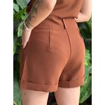 Shorts Alfaiataria Barra Italiana MARROM