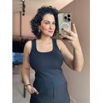 Regata Rita Malha Ribana PRETO