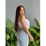 Cropped em Crepe Laço no Busto BRANCO