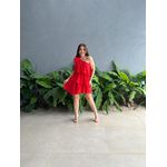 Vestido Adriene Nula Manga VERMELHO