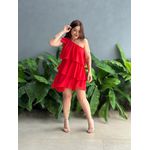 Vestido Adriene Nula Manga VERMELHO