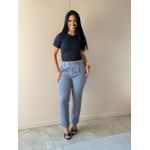 Calça alfaiataria Dalia com Cinto CINZA
