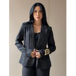 Blazer Curto em Alfaiataria PRETO