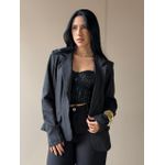 Blazer Curto em Alfaiataria PRETO