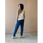 Blusa Nula Manga em Alfaiataria OFF WHITE.